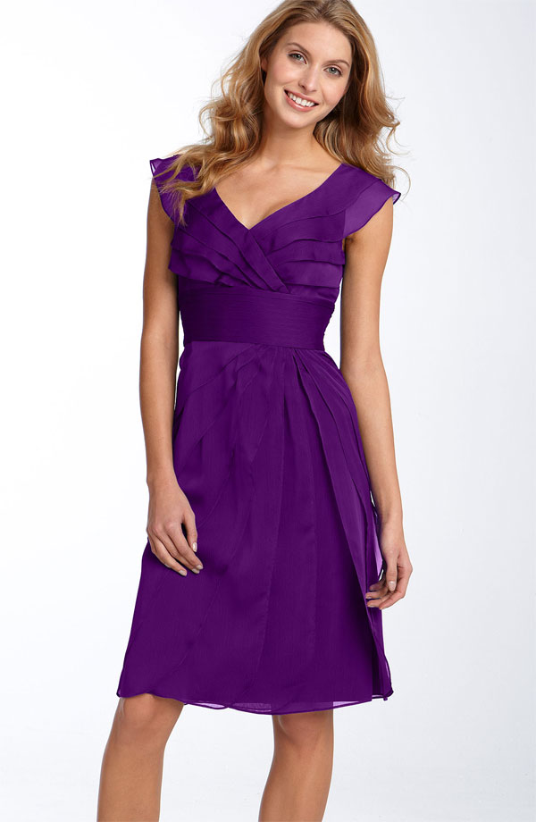 Adrianna Papell Tiered Chiffon Dress, from nordstrom